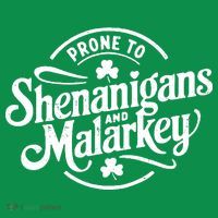 Prone To Shenanigans Malarkey Funny Clovers St Patricks Day Toddler T-Shirt
