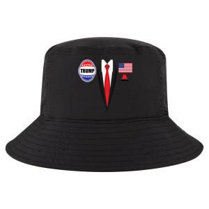 President Trump Shirt Suit Halloween Lazy Costume Flag Cool Comfort Performance Bucket Hat