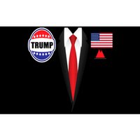 President Trump Shirt Suit Halloween Lazy Costume Flag Bumper Sticker