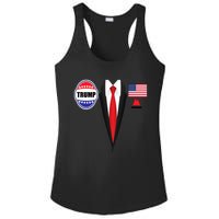 President Trump Shirt Suit Halloween Lazy Costume Flag Ladies PosiCharge Competitor Racerback Tank