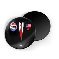 President Trump Shirt Suit Halloween Lazy Costume Flag Magnet