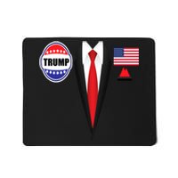 President Trump Shirt Suit Halloween Lazy Costume Flag Mousepad