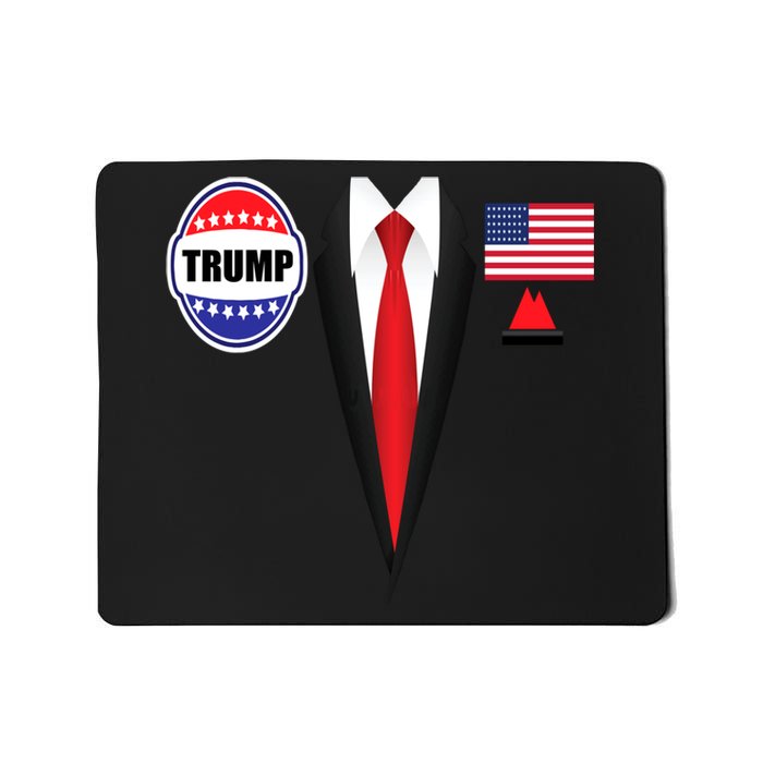 President Trump Shirt Suit Halloween Lazy Costume Flag Mousepad