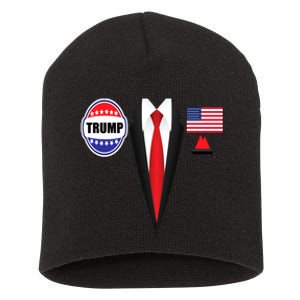 President Trump Shirt Suit Halloween Lazy Costume Flag Short Acrylic Beanie