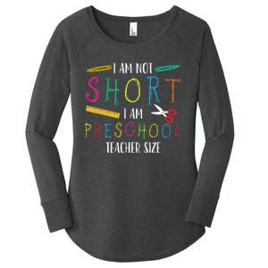 Preschool Teacher Short PreK Teacher Women's Perfect Tri Tunic Long Sleeve Shirt