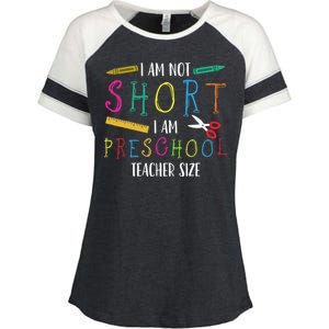 Preschool Teacher Short PreK Teacher Enza Ladies Jersey Colorblock Tee