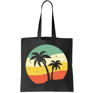 Palm Tree Summer Retro Sunshine Summer Vacation Tote Bag