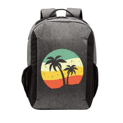 Palm Tree Summer Retro Sunshine Summer Vacation Vector Backpack