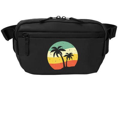 Palm Tree Summer Retro Sunshine Summer Vacation Crossbody Pack