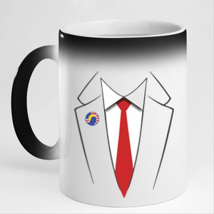 President Trump Suit US President Easy Costume 11oz Black Color Changing Mug