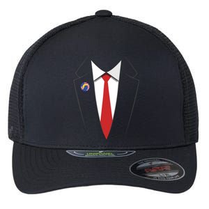 President Trump Suit US President Easy Costume Flexfit Unipanel Trucker Cap