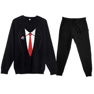 President Trump Suit US President Easy Costume Premium Crewneck Sweatsuit Set