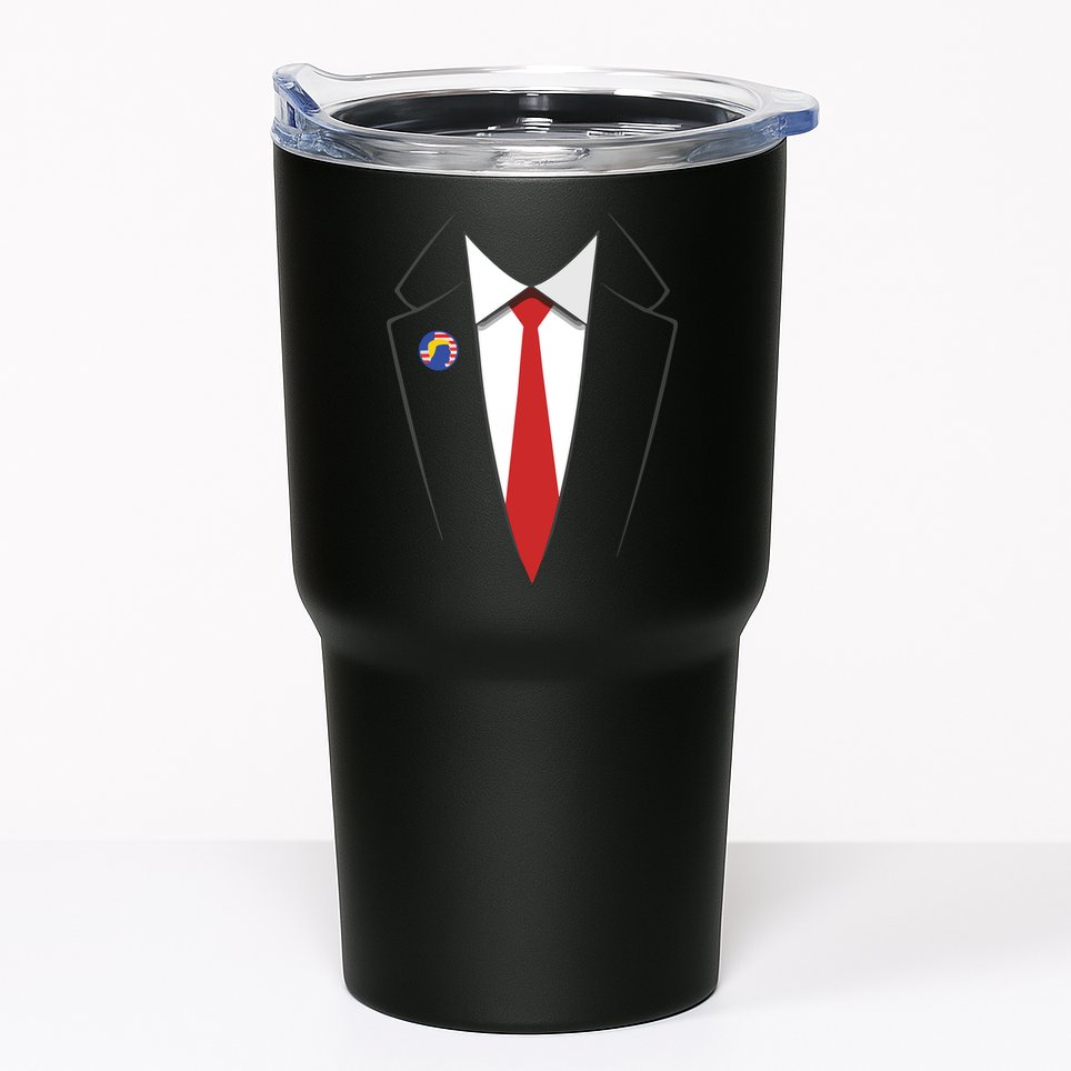 President Trump Suit US President Easy Costume Tumbler
