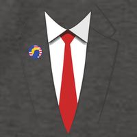 President Trump Suit US President Easy Costume Vector Backpack