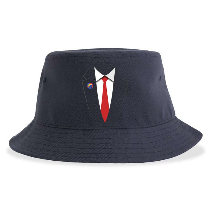 President Trump Suit US President Easy Costume Sustainable Bucket Hat