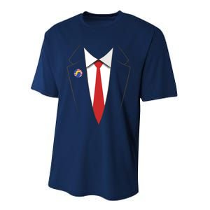 President Trump Suit US President Easy Costume Performance Sprint T-Shirt