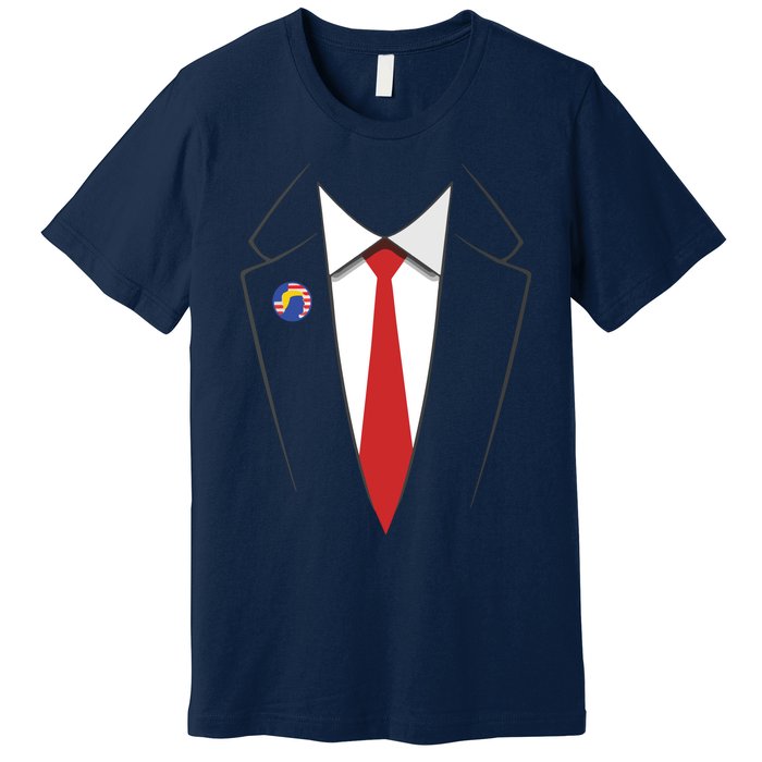 President Trump Suit US President Easy Costume Premium T-Shirt