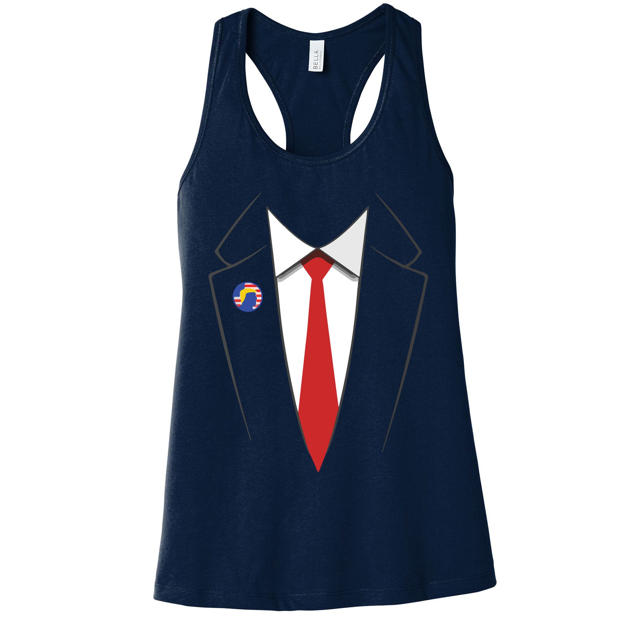 President Trump Suit US President Easy Costume Womens Tank Top