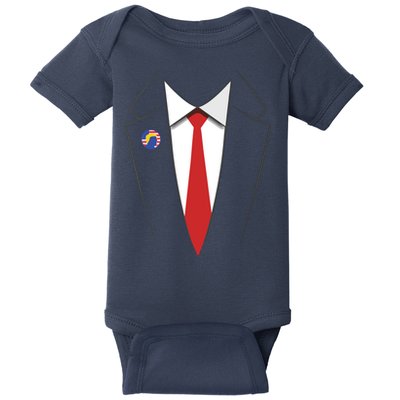 President Trump Suit US President Easy Costume Baby Bodysuit