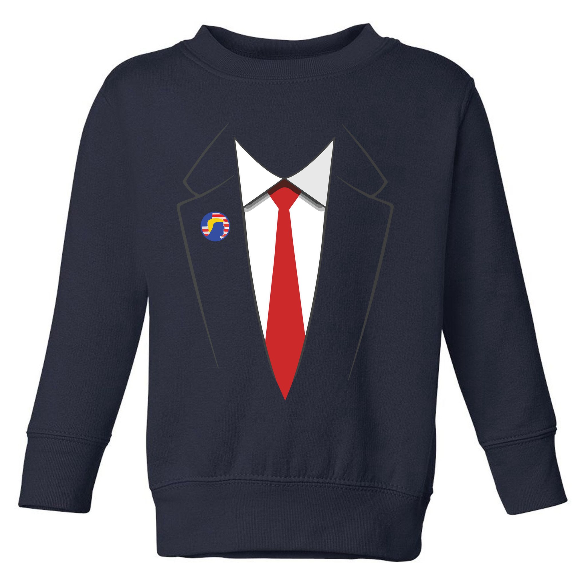 President Trump Suit US President Easy Costume Toddler Sweatshirt