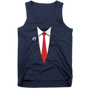 President Trump Suit US President Easy Costume Tank Top