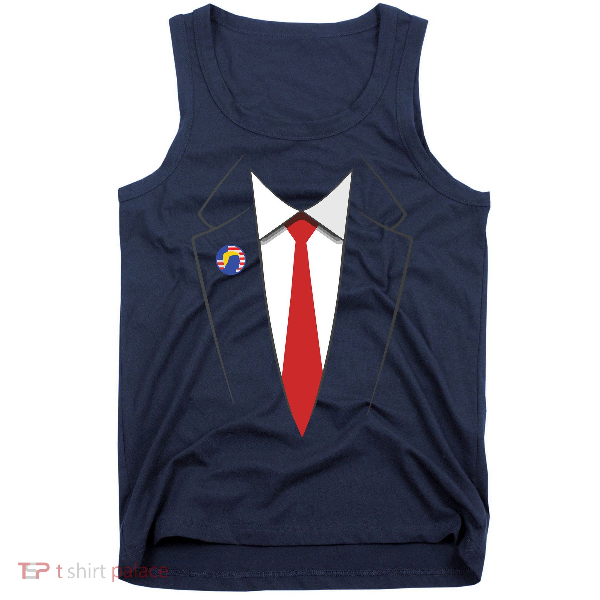 President Trump Suit US President Easy Costume Tank Top