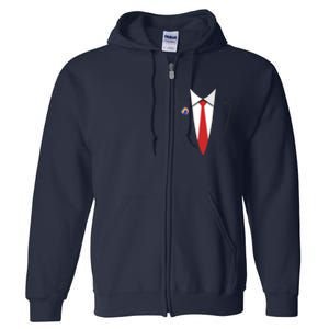 President Trump Suit US President Easy Costume Full Zip Hoodie