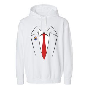 President Trump Suit US President Easy Costume Garment-Dyed Fleece Hoodie