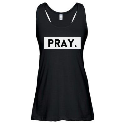 Pray Trendy Spiritual Christian Ladies Essential Flowy Tank