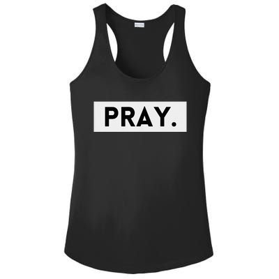 Pray Trendy Spiritual Christian Ladies PosiCharge Competitor Racerback Tank