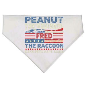 Peanut The Squirrel & Fred The Raccoon Make Pets Safe Again USA-Made Doggie Bandana