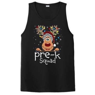 Pre-K Teacher Squad Reindeer Funny Teacher Christmas Xmas PosiCharge Competitor Tank