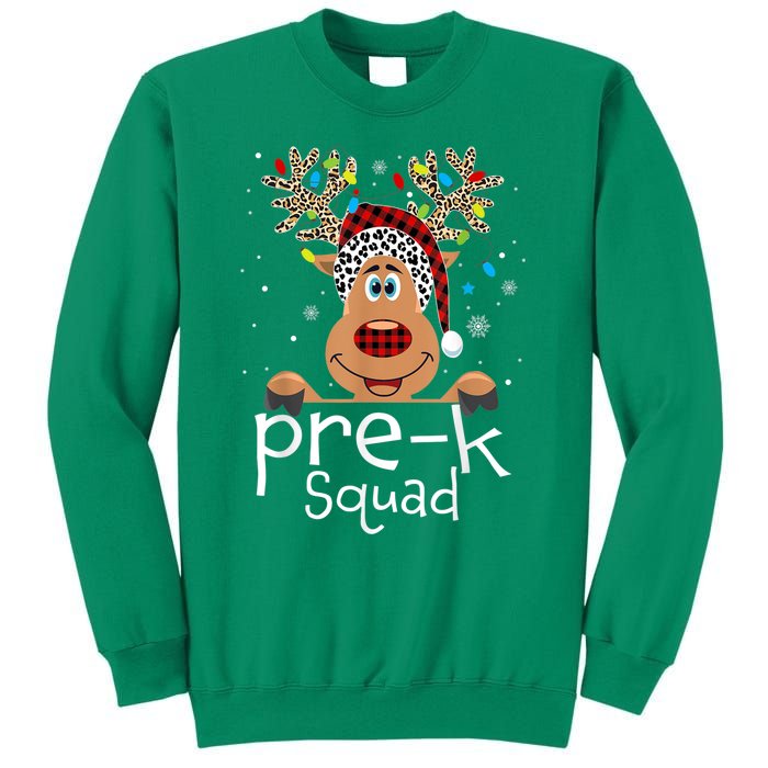 Pre-K Teacher Squad Reindeer Funny Teacher Christmas Xmas Sweatshirt