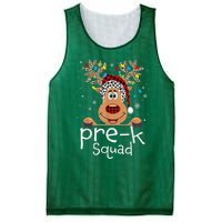 Pre-K Teacher Squad Reindeer Funny Teacher Christmas Xmas Mesh Reversible Basketball Jersey Tank