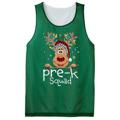 Pre-K Teacher Squad Reindeer Funny Teacher Christmas Xmas Mesh Reversible Basketball Jersey Tank