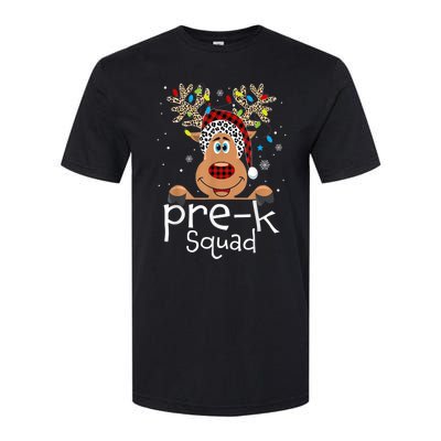 Pre-K Teacher Squad Reindeer Funny Teacher Christmas Xmas Softstyle CVC T-Shirt