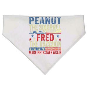 Peanut The Squirrel Fred The Raccoon Make Pets Safe Again USA-Made Doggie Bandana