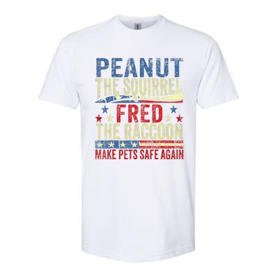 Peanut The Squirrel Fred The Raccoon Make Pets Safe Again Softstyle CVC T-Shirt