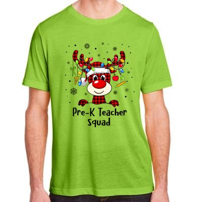 Prek Teacher Squad Reindeer Funny Teacher Christmas Xmas Gift Adult ChromaSoft Performance T-Shirt