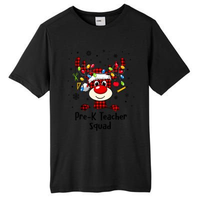 Prek Teacher Squad Reindeer Funny Teacher Christmas Xmas Gift Tall Fusion ChromaSoft Performance T-Shirt