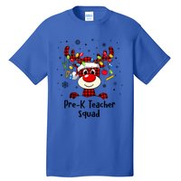 Prek Teacher Squad Reindeer Funny Teacher Christmas Xmas Gift Tall T-Shirt