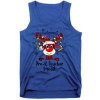 Prek Teacher Squad Reindeer Funny Teacher Christmas Xmas Gift Tank Top