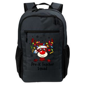 Prek Teacher Squad Reindeer Funny Teacher Christmas Xmas Gift Daily Commute Backpack