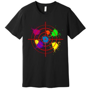 Paintball Target Shooting Sport Paintballer Air Gun Paint Premium T-Shirt