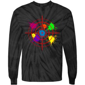 Paintball Target Shooting Sport Paintballer Air Gun Paint Tie-Dye Long Sleeve Shirt