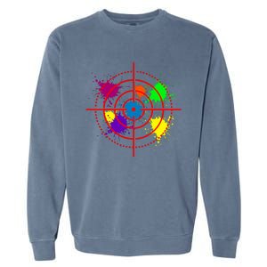 Paintball Target Shooting Sport Paintballer Air Gun Paint Garment-Dyed Sweatshirt