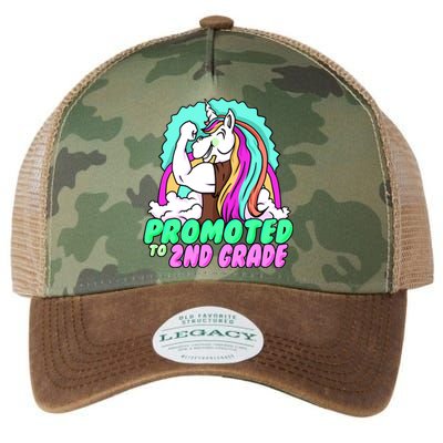 Promoted To Second Grade Graduation Teacher Unicorn Funny Gift Legacy Tie Dye Trucker Hat