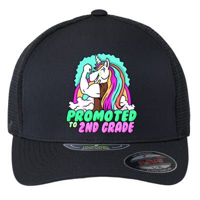 Promoted To Second Grade Graduation Teacher Unicorn Funny Gift Flexfit Unipanel Trucker Cap