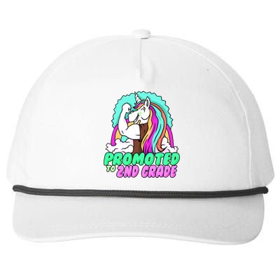 Promoted To Second Grade Graduation Teacher Unicorn Funny Gift Snapback Five-Panel Rope Hat