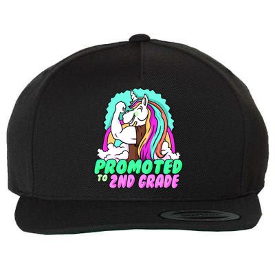 Promoted To Second Grade Graduation Teacher Unicorn Funny Gift Wool Snapback Cap